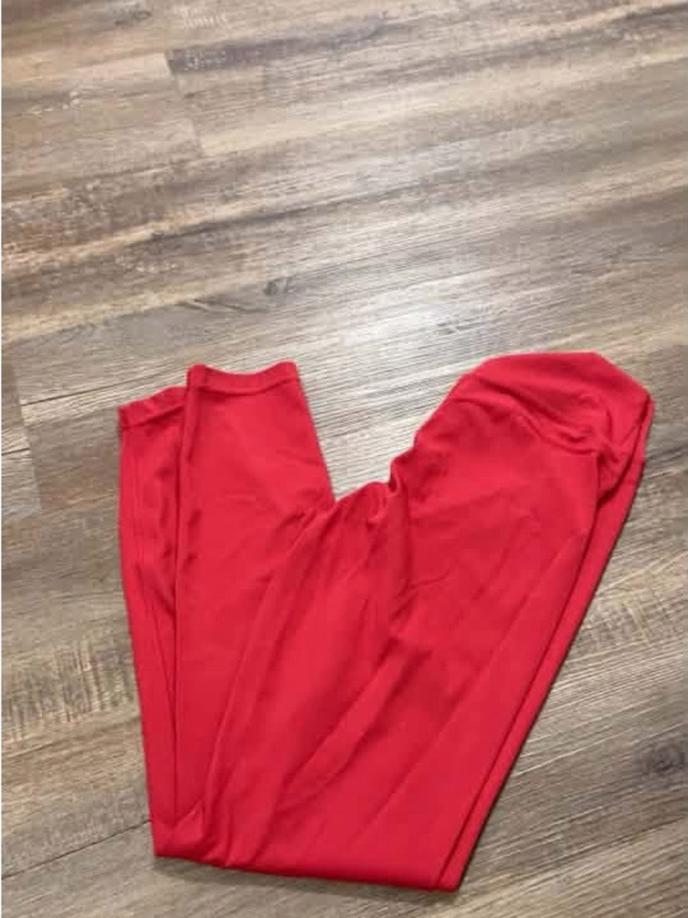 Women's Red Stretch Leggings